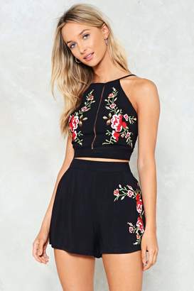 Nasty Gal Rise to Flower Floral Shorts