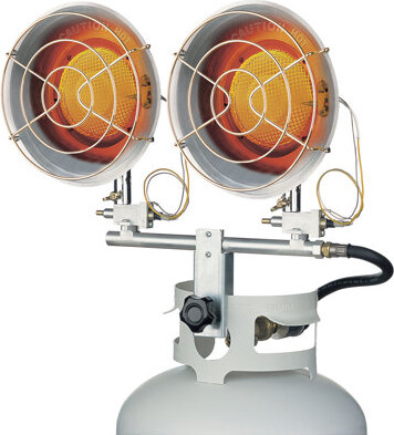 DuraHeat Comfort Gear Double Tank Top Portable Propane Heater, 30,000 BTUs, Outdoor - TT-30CSA