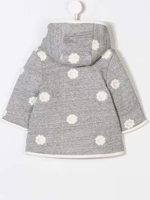 Chloé Kids flower-print hooded coat