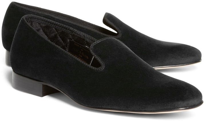 brooks brothers velvet slippers