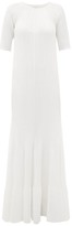 Thumbnail for your product : Maison Rabih Kayrouz Raglan-sleeve Ribbed Maxi Dress - White