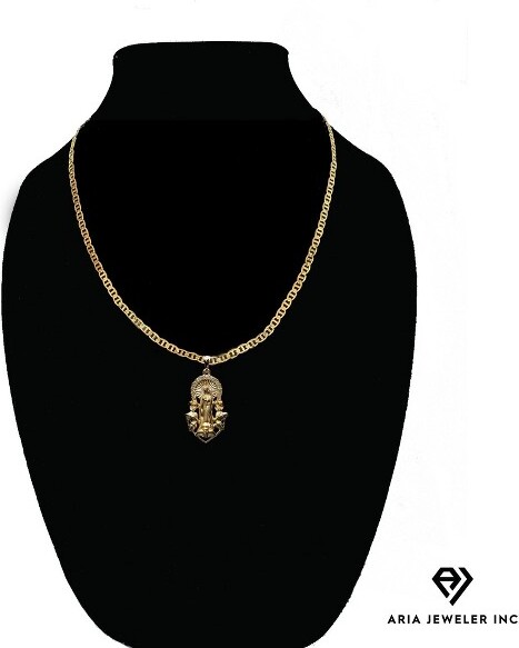 Aria Jeweler AriaJewelerincmarinerwithdiamondstmarypendant-20gold