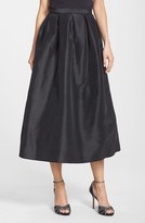 Thumbnail for your product : Marina Pleated Taffeta Midi Skirt