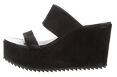 Thumbnail for your product : Pedro Garcia Suede Slides Black