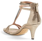 Thumbnail for your product : Vince Camuto 'Mitzy' Metallic Snake Print T-Strap Sandal (Women)
