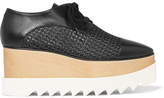 Thumbnail for your product : Stella McCartney Faux Leather Platform Brogues - Black