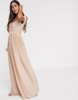 asos champagne dress