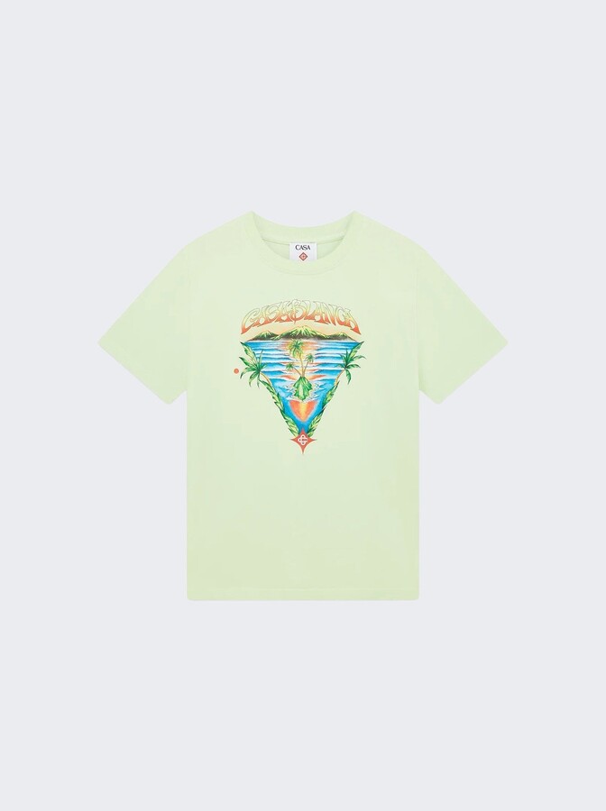 Casablanca Innocence Triangle Classic Tee Green
