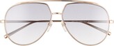 Thumbnail for your product : Marc Jacobs 59mm Gradient Aviator Sunglasses