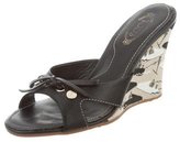 Thumbnail for your product : Tod's Leather Slide Wedges