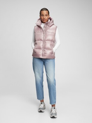 Gap 100% Recycled Polyester Relaxed Heavyweight Puffer Vest - ShopStyle