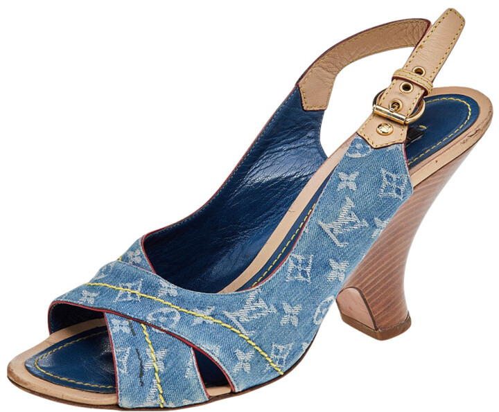 Louis Vuitton LV Monogram Gladiator Sandals - Blue Sandals, Shoes -  LOU761405