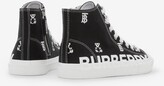 Thumbnail for your product : Burberry Childrens Montage Print Gabardine High-top Sneakers Size: 11.5