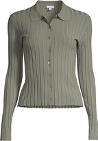 Thumbnail for your product : Minnie Rose Long-Sleeve Rib-Knit Cardigan