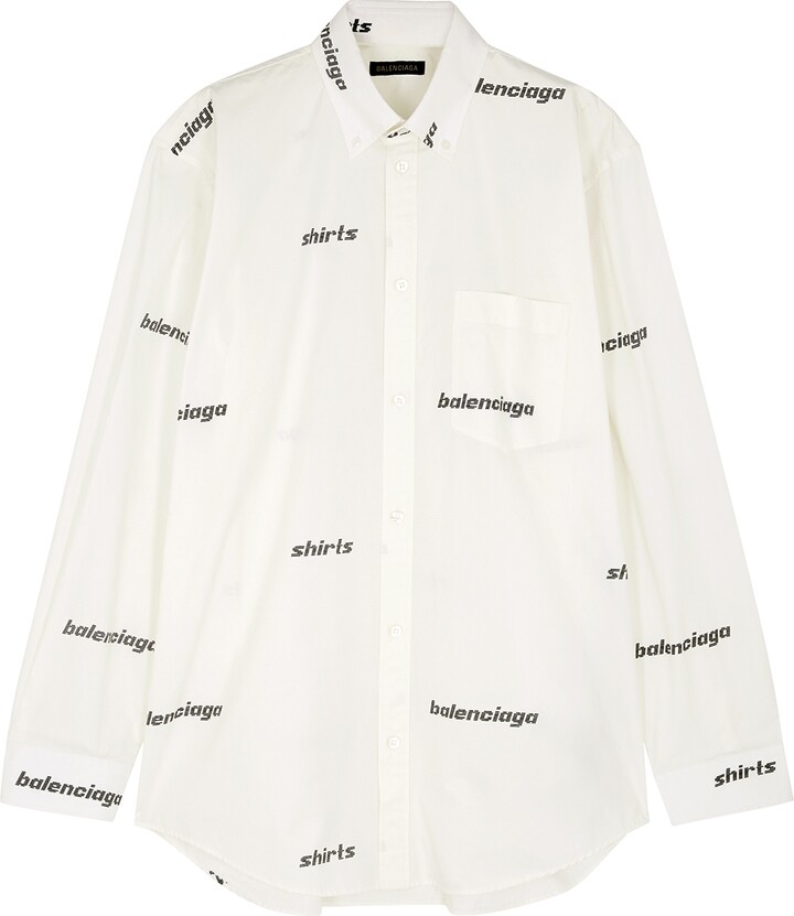 balenciaga poplin shirt