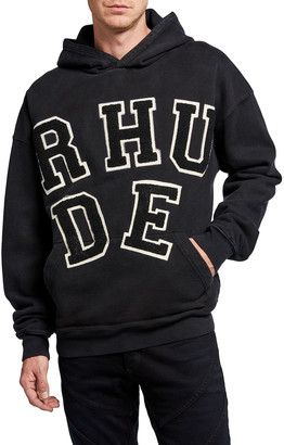 Rhude Men's Chenille Logo Applique Pullover Hoodie - ShopStyle