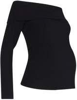 Thumbnail for your product : boohoo Maternity Off The Shoulder Rib Sweater