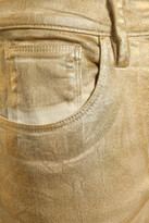 Thumbnail for your product : Roberto Cavalli Metallic High-rise Slim-leg Jeans