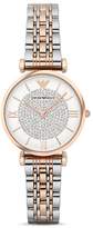 Thumbnail for your product : Emporio Armani Pavé Two-Tone Watch, 32mm