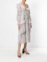 Thumbnail for your product : Self-Portrait floral print pleated dress