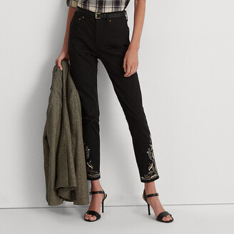 ralph lauren high rise skinny ankle jeans