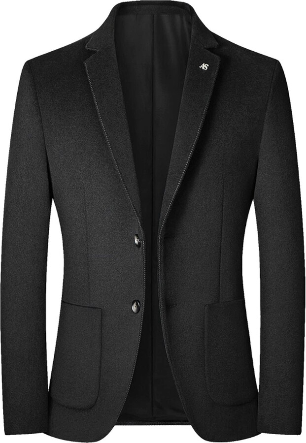 Kobilee Long Winter Coat Men Plus Size Classic Overcoat Elegant Jacket ...