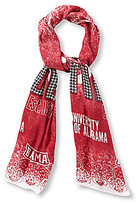 Thumbnail for your product : Emerson Street University of Alabama Houndstooth Lace Print Collegiate Scarf