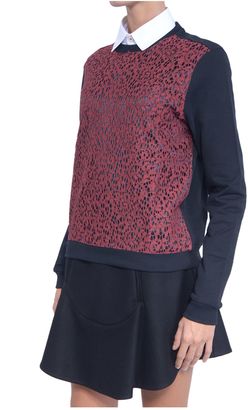 Carven Sweatshirt With Lace Detail