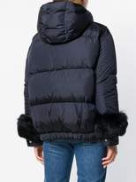 Thumbnail for your product : Moncler fur-embellished down jacket