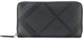 Thumbnail for your product : Burberry Check Ziparound Wallet