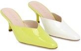 Thumbnail for your product : Kalda 55mm Bicolor Patent Leather Mules