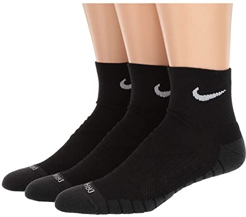 Nike Dry Cushion Quarter Training Socks 3-Pair Pack - ShopStyle