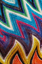 Thumbnail for your product : Missoni Mare Reversible Metallic Crochet-knit Halterneck Bikini - Magenta