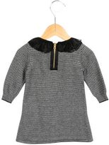 Thumbnail for your product : Little Marc Jacobs Girls' Striped Lace-Collared Dress