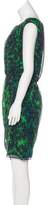 Thumbnail for your product : Alice + Olivia Abstract Print Silk Dress Green Abstract Print Silk Dress