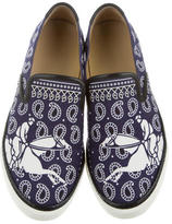 Thumbnail for your product : Hermes Printed Slip-On Sneakers