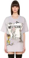 Moschino T-Shirt Oversize En Jersey De Coton Imprimé
