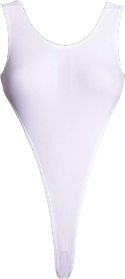 LinvMe Women's Thong One Piece Swimwear High Cut Swimsuit G String Sexy