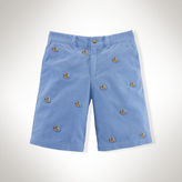 Thumbnail for your product : Ralph Lauren Embroidered Corduroy Short