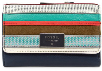Fossil Dawson Leather Patchwork Multifunction Wallet