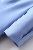 Thumbnail for your product : Romwe Puff Sleeves Zippered Light Blue Dress