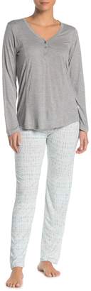 Jessica Simpson Watercolor Diamond Pajama Pants