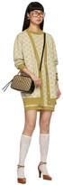 Thumbnail for your product : Gucci Gold and Beige Wool GG Short Dress