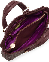 Thumbnail for your product : Deux Lux Gramercy Woven/Pebbled Tote Bag, Grape