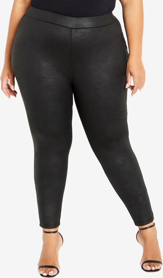 Avenue  Women's Plus Size Super Stretch Crop Pant - Black - 16w : Target