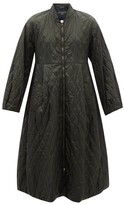 Thumbnail for your product : Weekend Max Mara Diamond-quilted Technical-shell Coat - Khaki