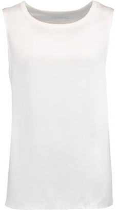 Majestic Cotton, Cashmere And Silk-Blend Jersey And Silk-Crepe Tank