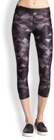 Thumbnail for your product : Terez Triangle-Print Cropped Leggings