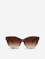 Thumbnail for your product : Oliver Peoples OV5421SU 53 The Row Georgia acetate cat-eye sunglasses
