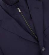 Thumbnail for your product : Corneliani Suede Sleeve Layered Blazer